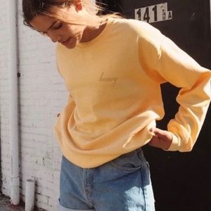 Brandy Melville “Honey” Crew Neck